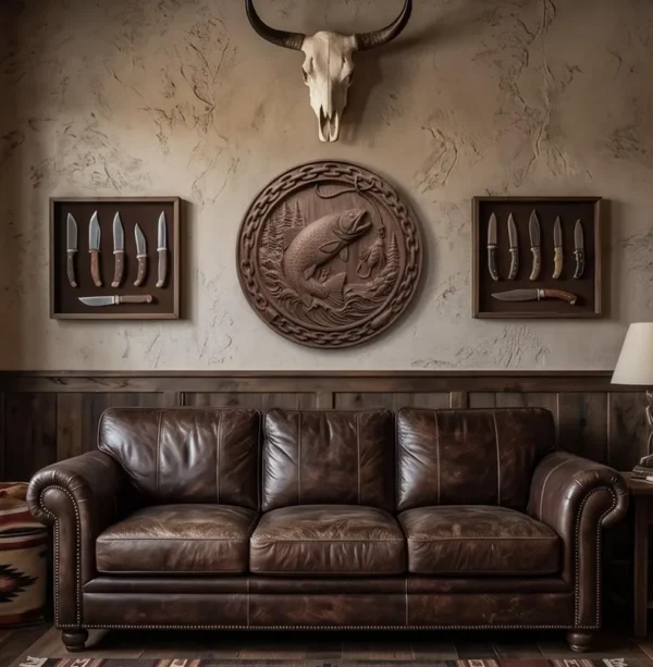 Trout Fishing 3D Relief