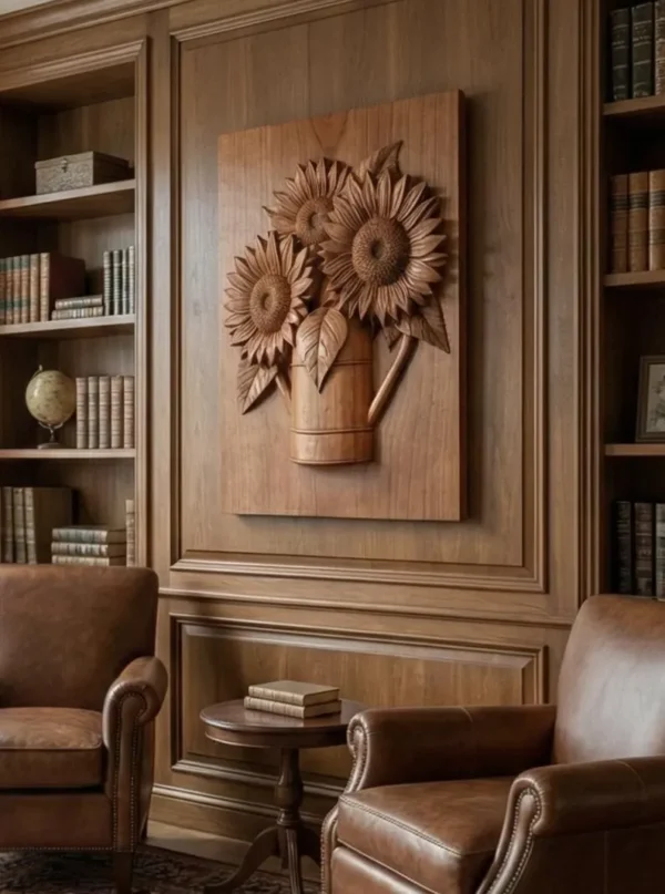 Sunflowers 3D Relief