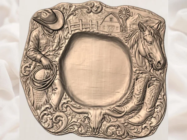 Western Cowboy Serving Platter Western Cowboy Serving Platter