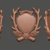 Blank Deer Antler Shield STL Blank Deer Antler Shield STL