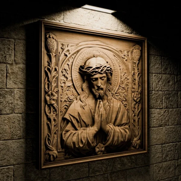 Jesus Praying Relief Jesus Praying Relief