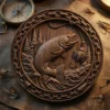 Trout Fishing 3D Relief