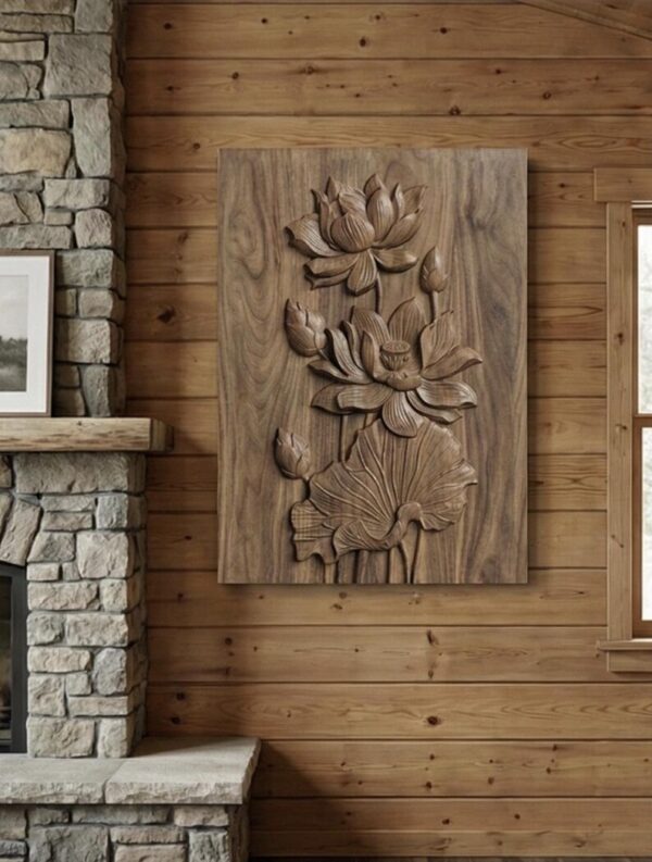 Lotus Flower 3D Relief