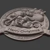 Santa on Motorcycle Christmas Relief
