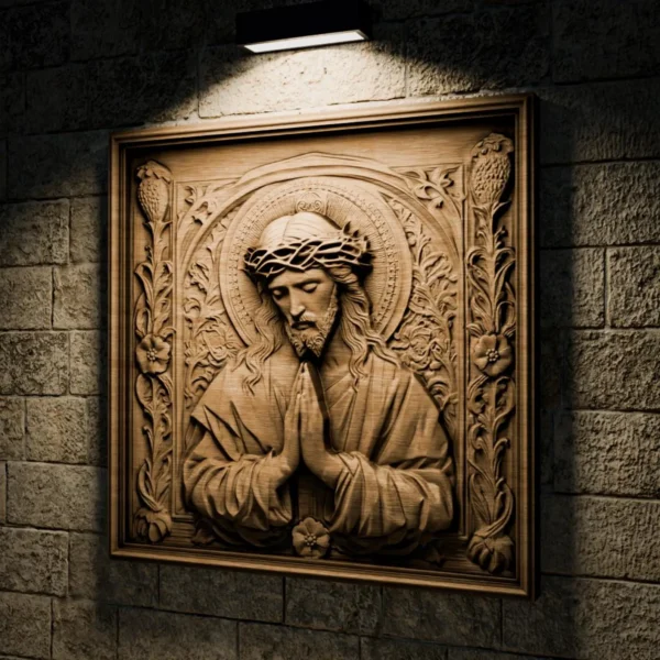 Jesus Praying Relief Jesus Praying Relief