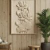 Lotus Flower 3D Relief