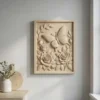 Butterfly and Roses 3D Relief Butterfly and Roses 3D Relief