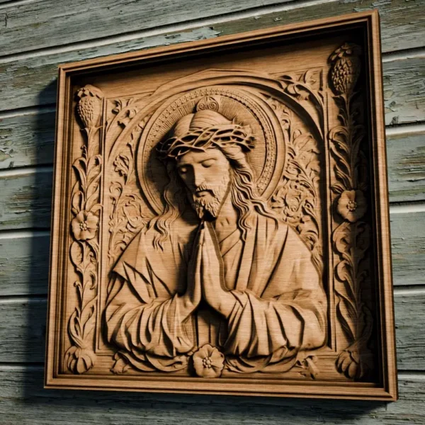 Jesus Praying Relief Jesus Praying Relief