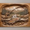 Fly Fishing Rainbow Trout 3D Relief