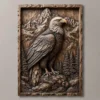 Bald Eagle on Rock Relief Bald Eagle on Rock Relief