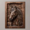 Horse Portrait Relief