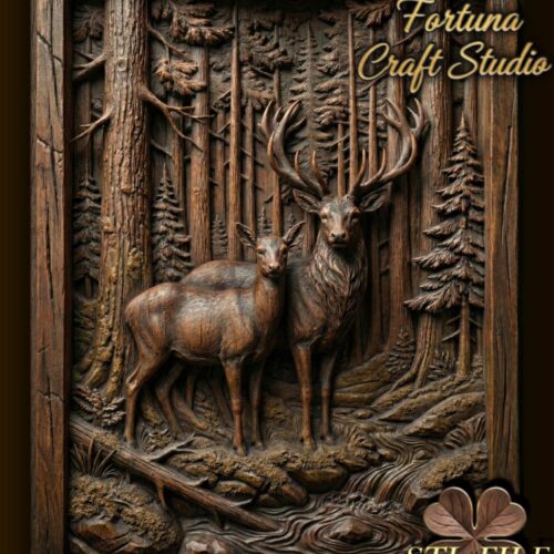 Deers in the Forest