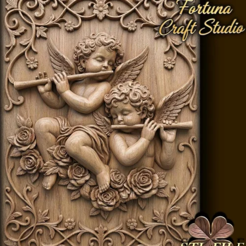 Cherubs 3D Relief