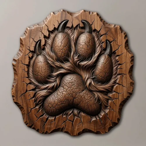 Bear Paw 3D Relief Bear Paw 3D Relief