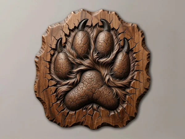 Bear Paw 3D Relief Bear Paw 3D Relief