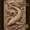 Sturgeon 3D Relief Sturgeon 3D Relief