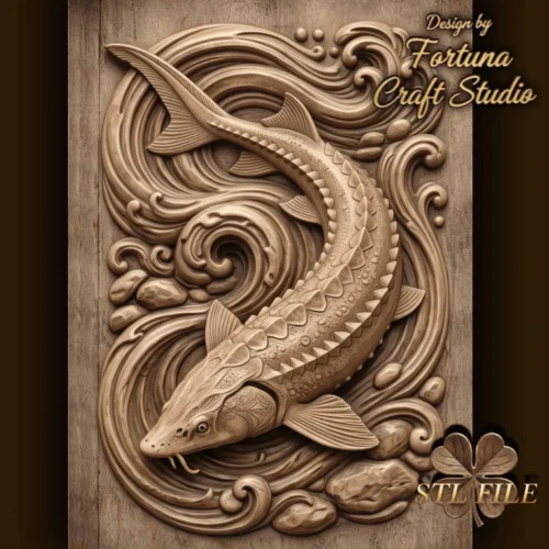 Sturgeon 3D Relief