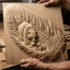 Bear With Cub 3D Relief Bear With Cub 3D Relief