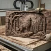 Wolf in Moonlit Relief