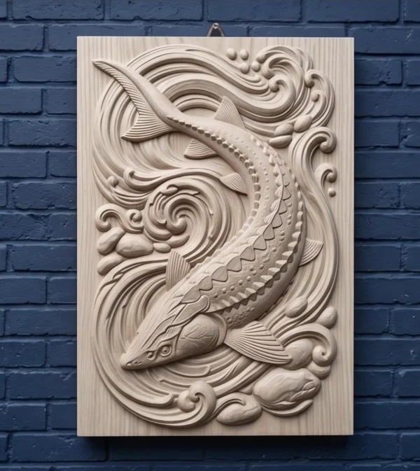 Sturgeon 3D Relief Sturgeon 3D Relief