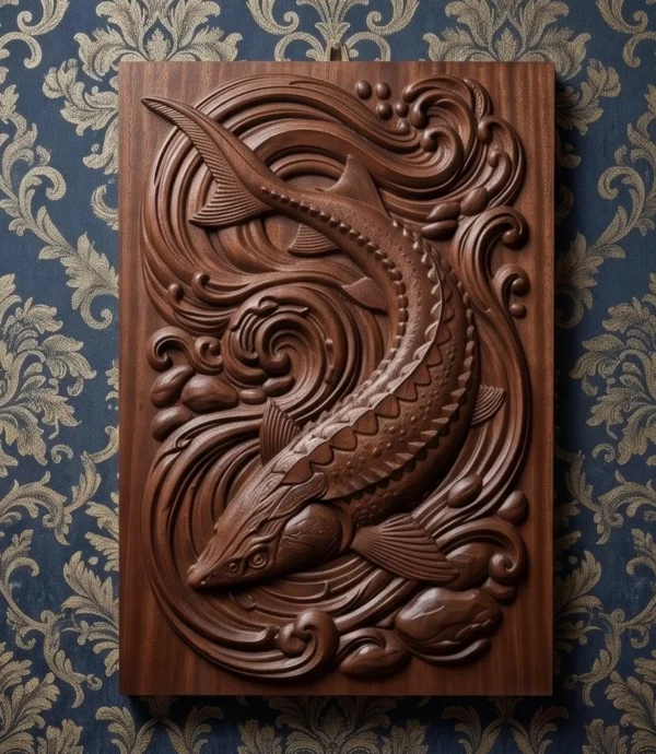 Sturgeon 3D Relief Sturgeon 3D Relief