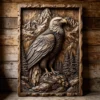 Bald Eagle on Rock Relief Bald Eagle on Rock Relief