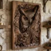 Owl in Tree Hole Owl in Tree Hole