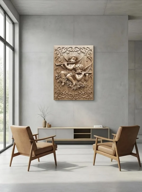 Cherubs 3D Relief