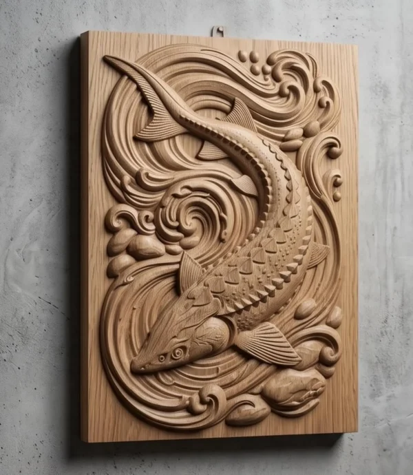Sturgeon 3D Relief Sturgeon 3D Relief