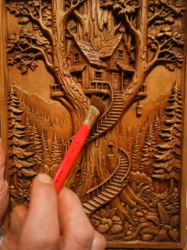 Domček v korunách stromov – 37×27cm